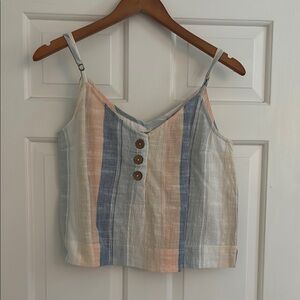 Ripcurl Striped Multicolor Tank Size Small